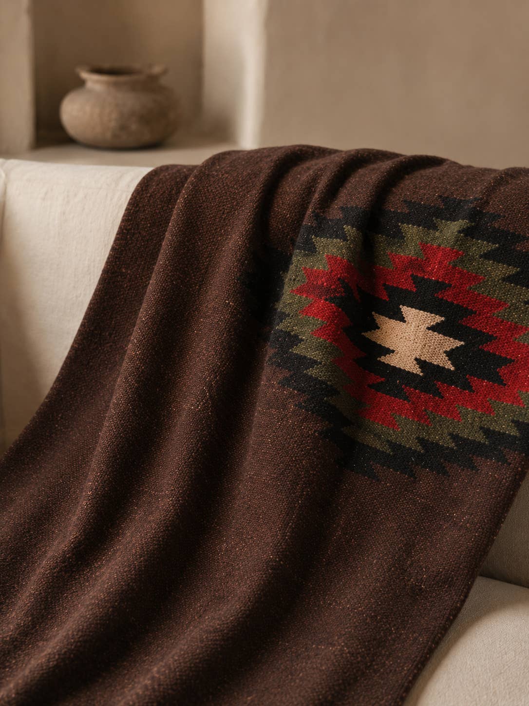 TRIBE & TRUE Burro Diamond Handwoven Blanket