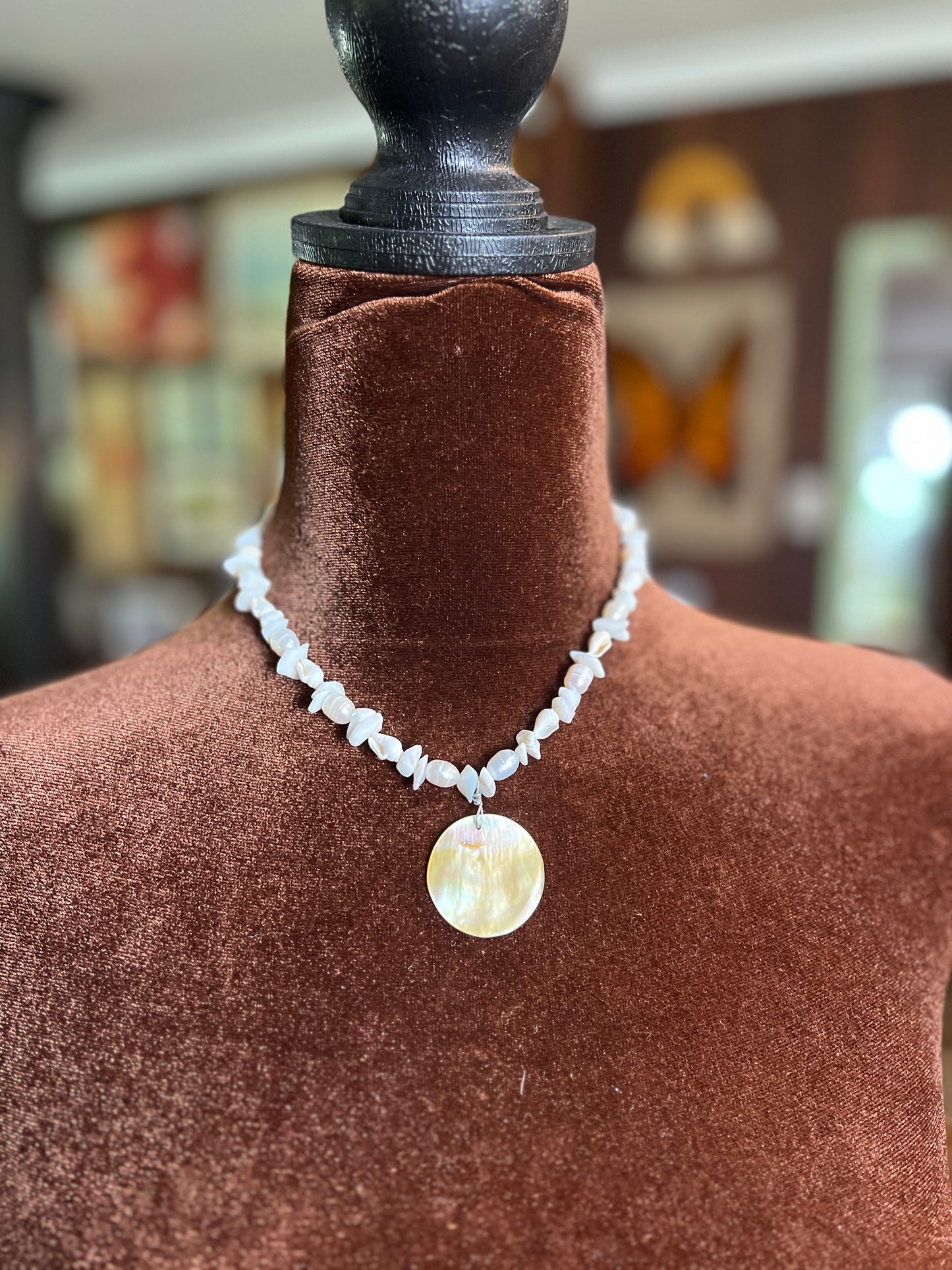 Moon Rae Pearl Howlite Necklace