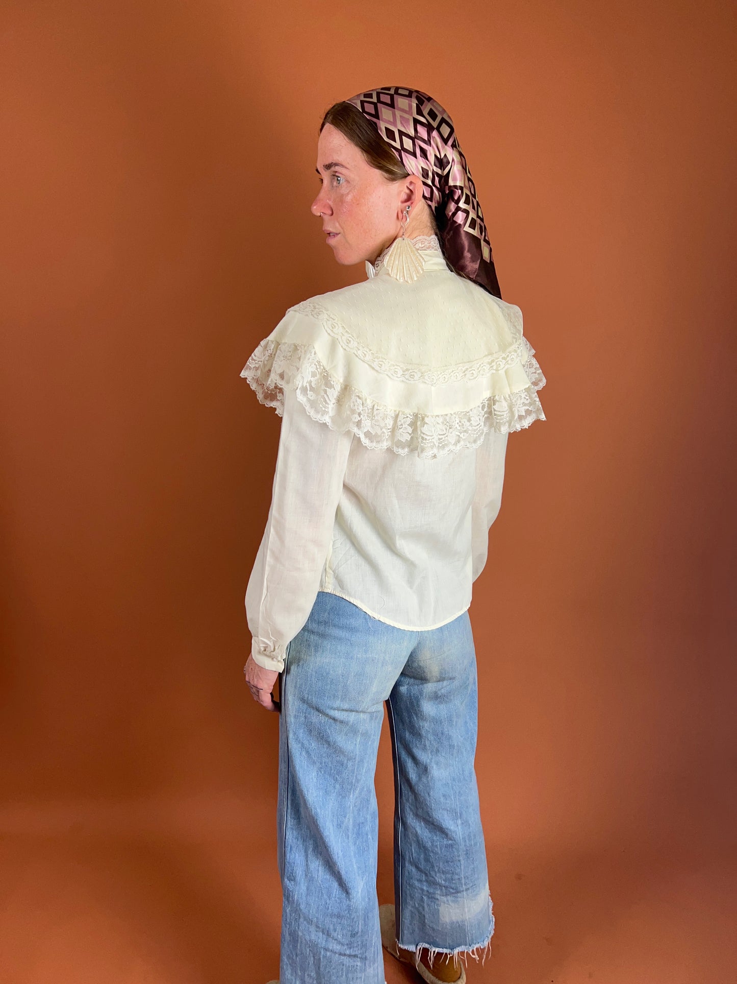 VINTAGE 50's/60's USA Made Lace Shirt 8-10