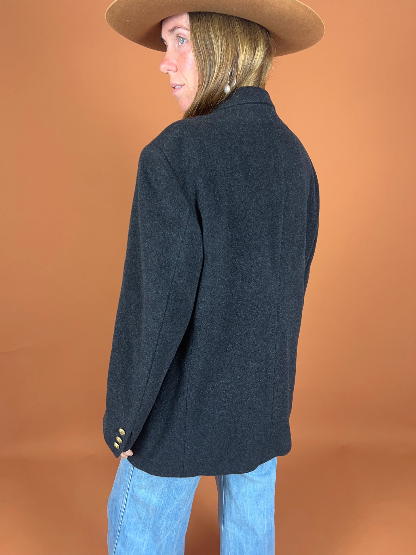 VINTAGE 80's Wool Blazer 12