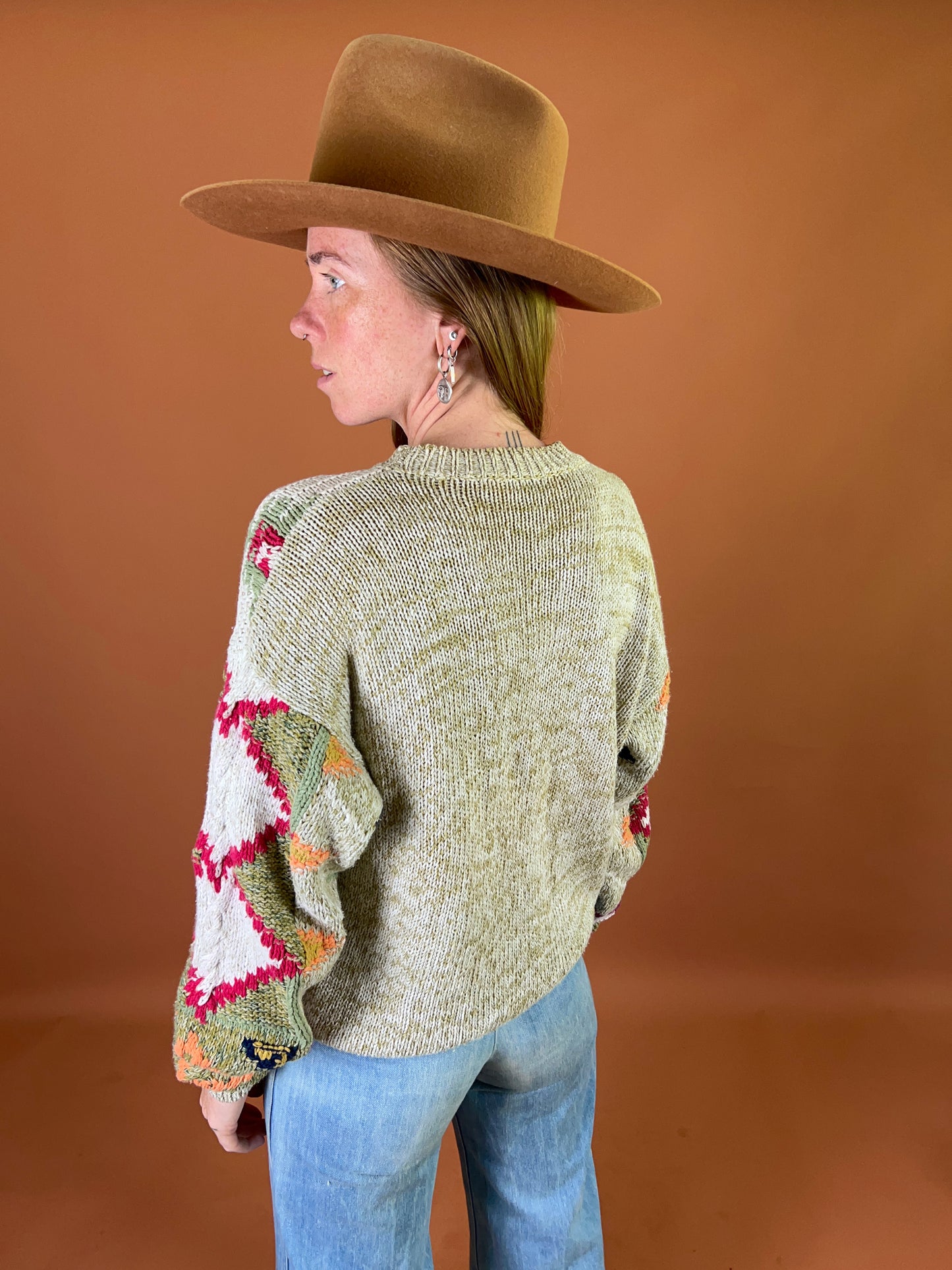VINTAGE 70's/80's Cotton Knit Jumper 12-14