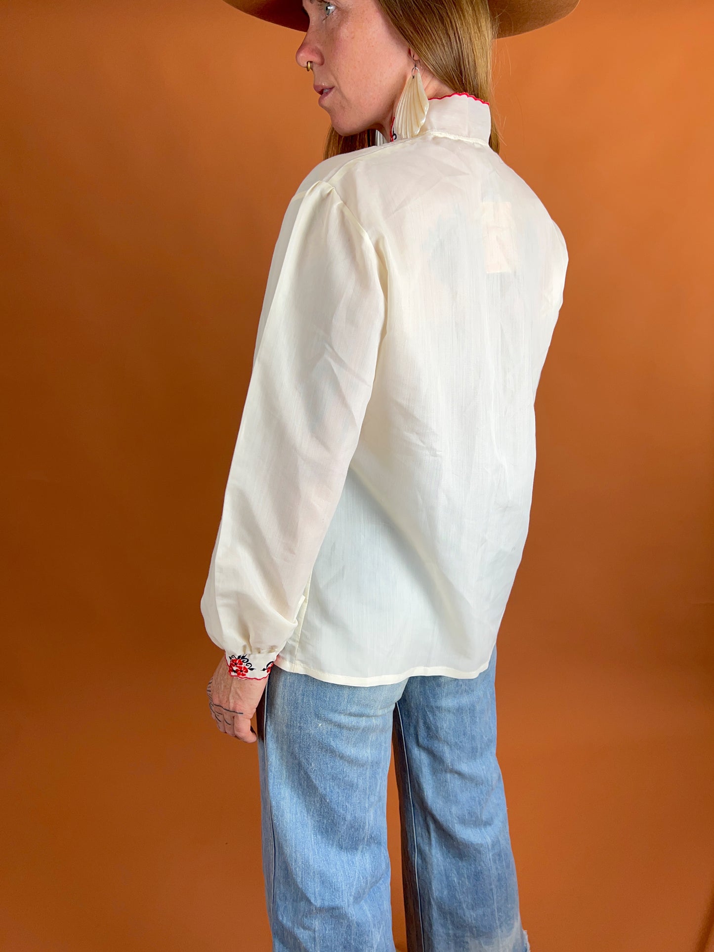 VINTAGE 70's Embroidered Shirt 14