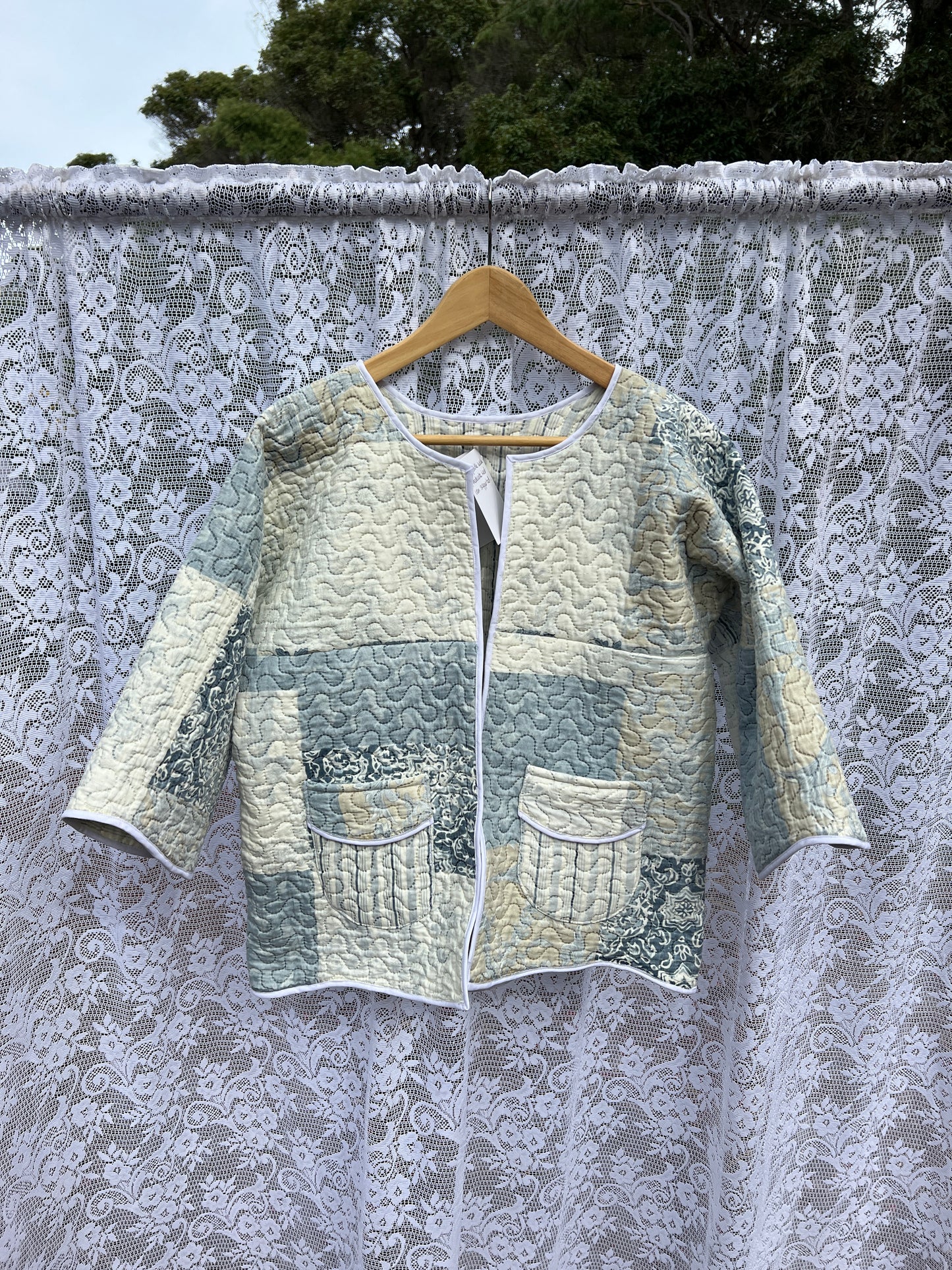 SECOND SHINE SLOW FASHION Up-cycled Quilt Jacket 8-10