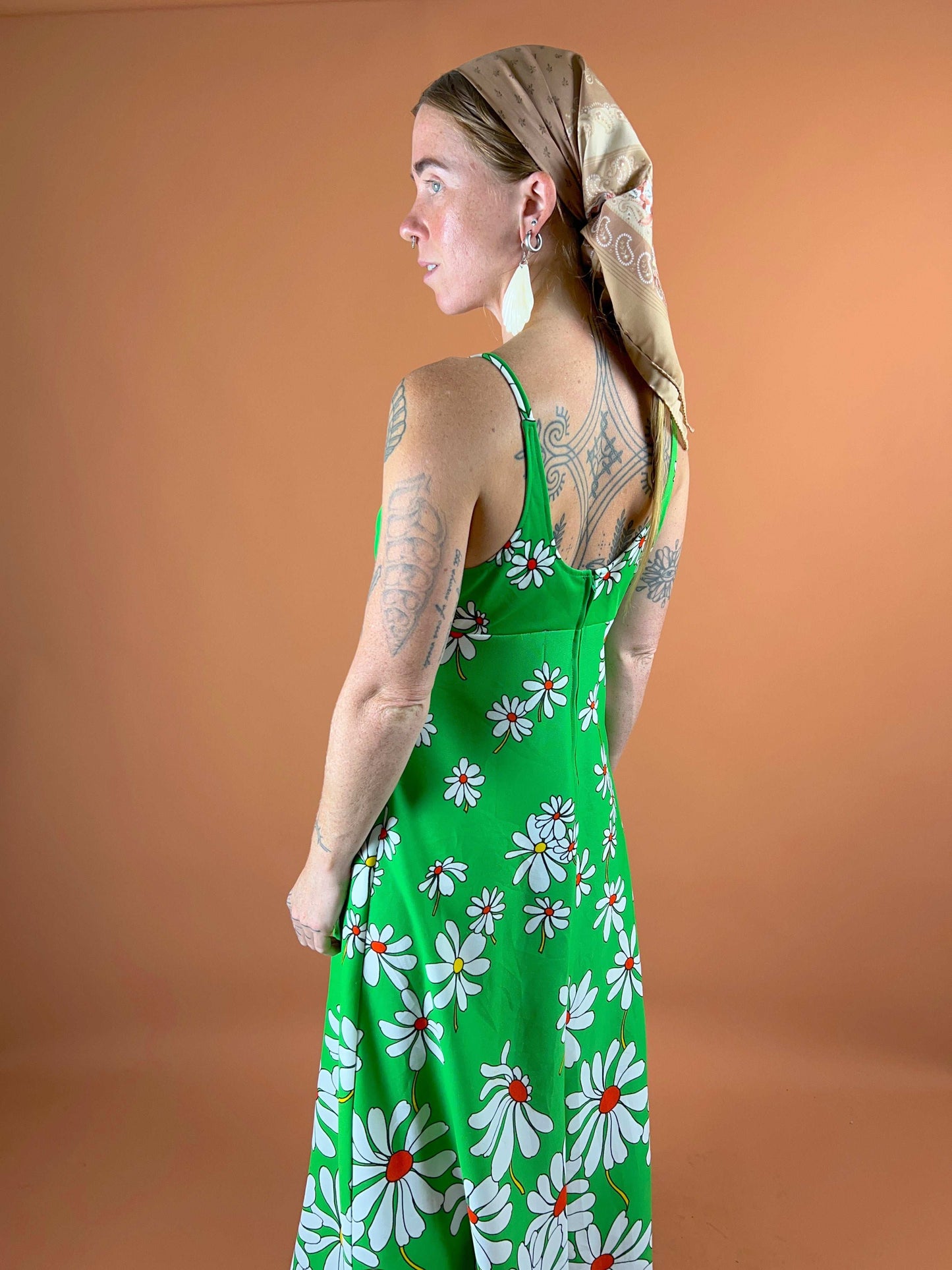 VTG 60's Daisy Maxi Dress 10