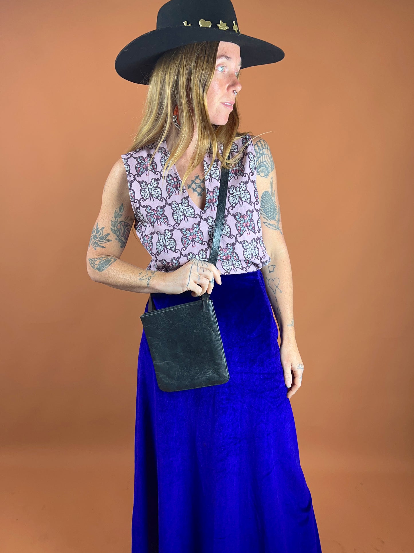 VTG 90's Leather Shoulder Bag