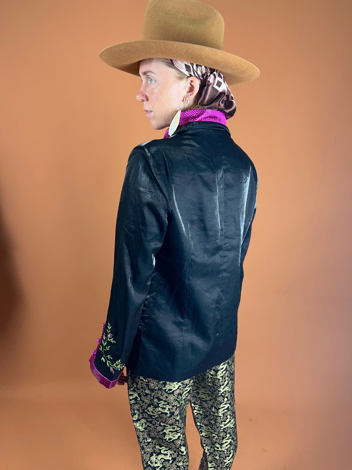 VINTAGE Chinese 70's Embroidered Jacket 10-12