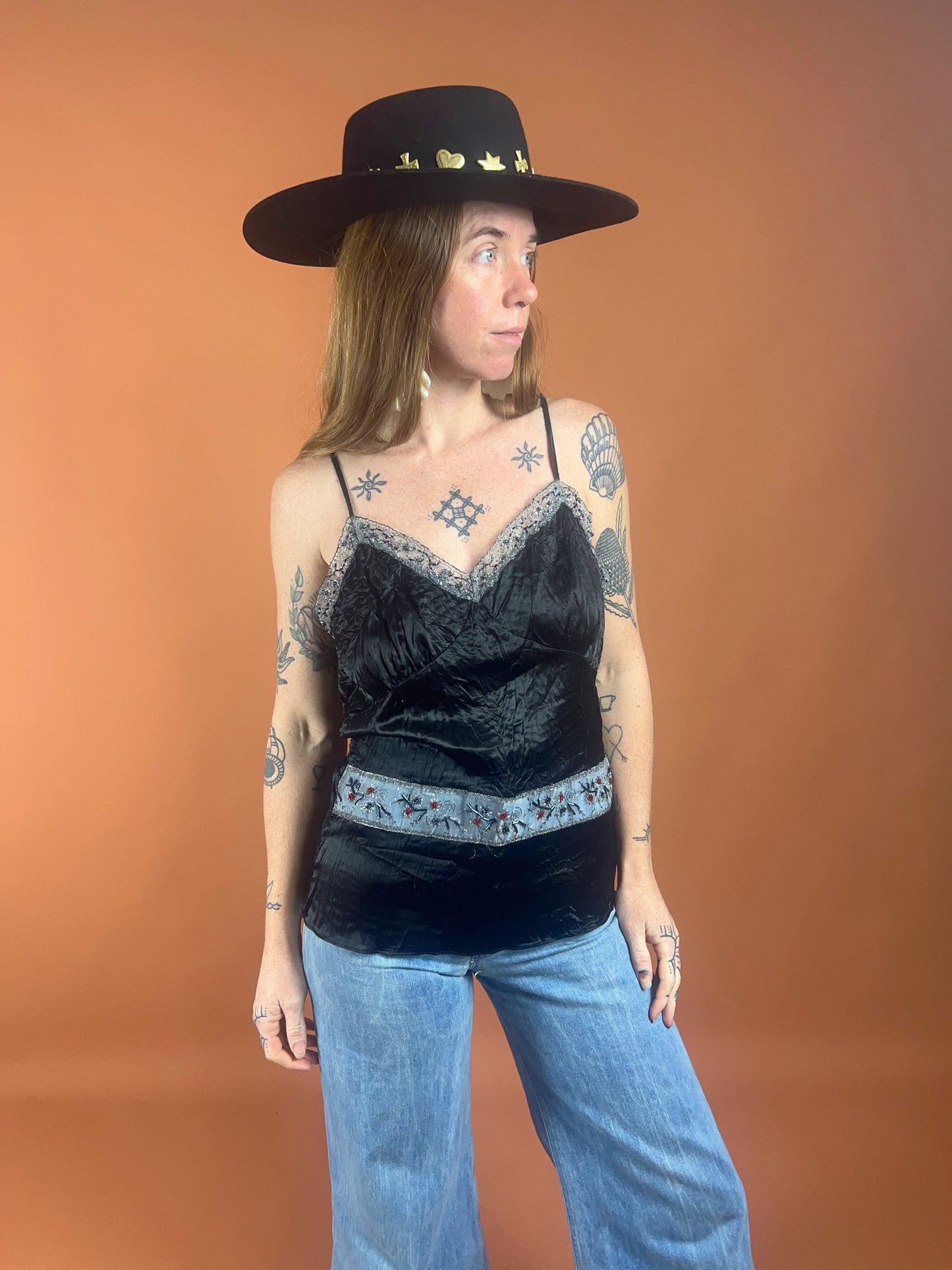 VTG 90's Silk Beaded Cami 12