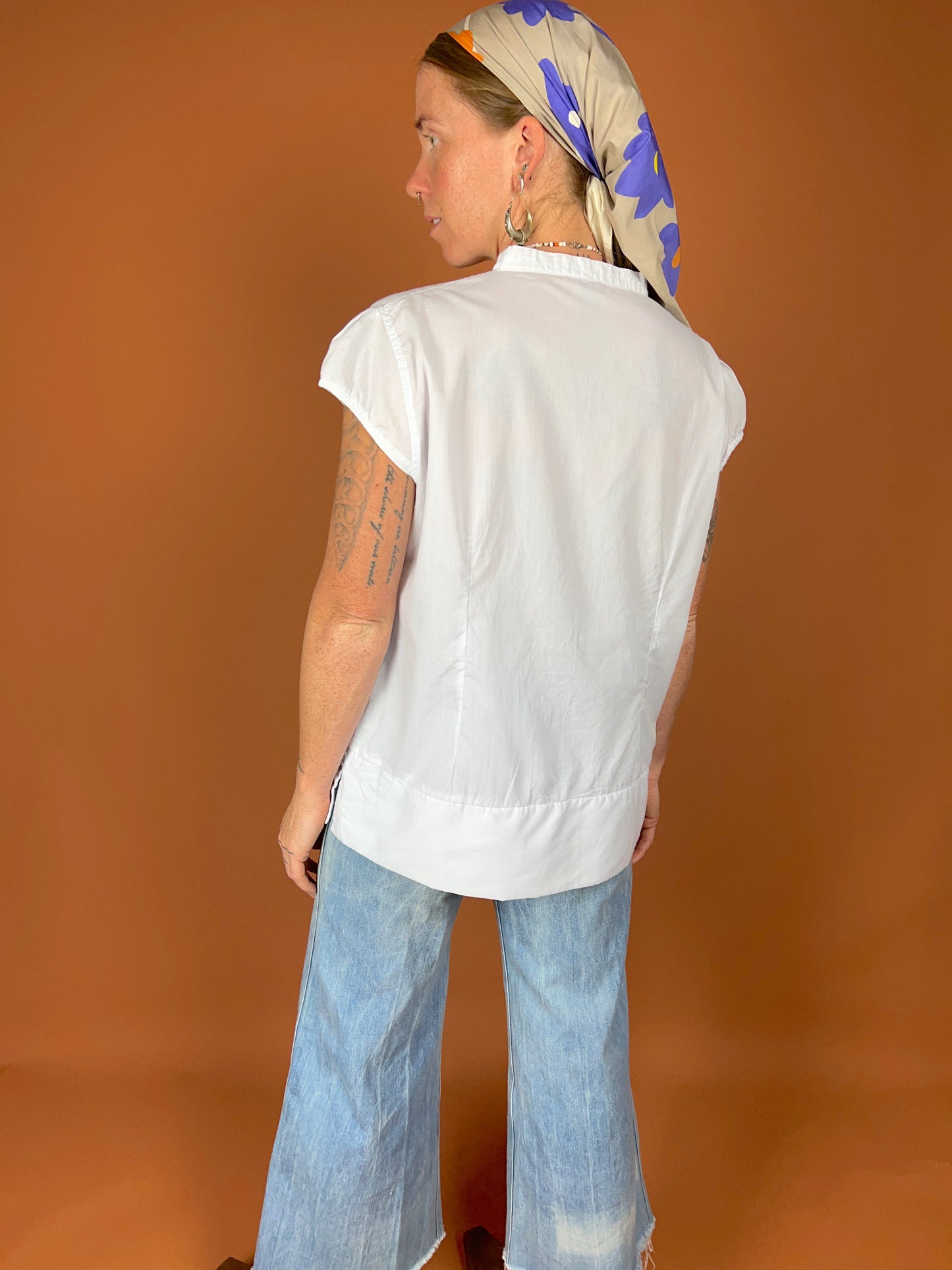 VTG 80's Mexican Cotton Embroidered Shirt 12