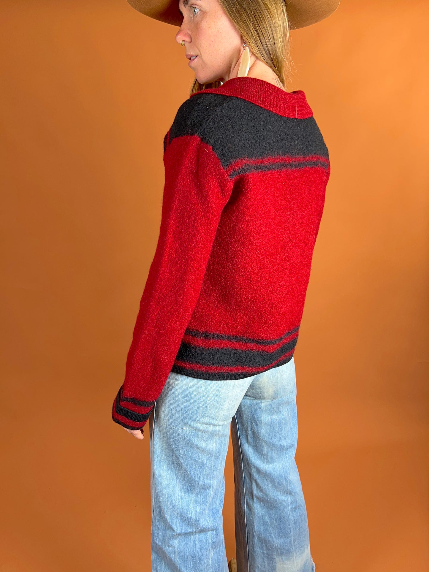 VINTAGE 70’s Wool Cardigan 10-12