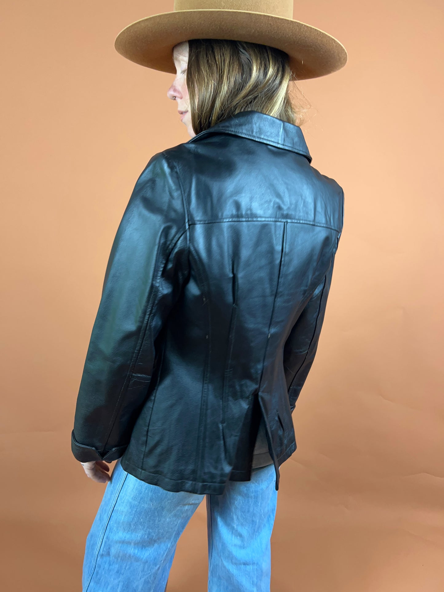 VINTAGE 90's Leather Jacket 8