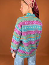 Load image into Gallery viewer, VTG 70&#39;s Pattern Pink &amp; Cherry Scarf