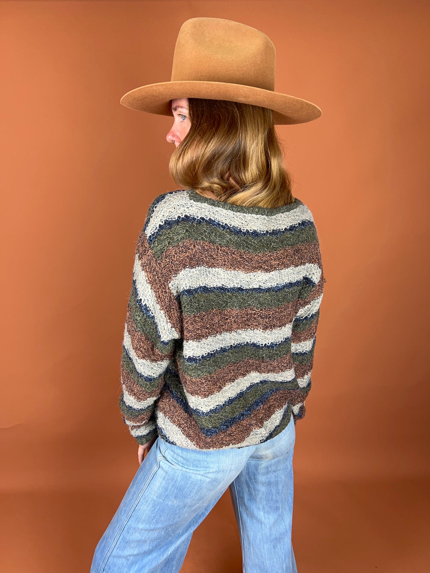 VINTAGE 80's Stripe Jumper 12