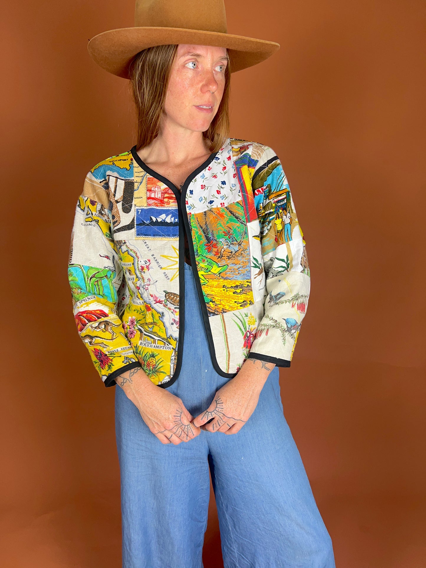 SECOND SHINE SLOW FASHION Up-Cycled Tea towel Jacket 12