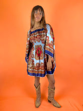 Load image into Gallery viewer, VTG Scarf Mini Dress 10-12