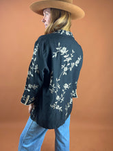 Load image into Gallery viewer, VTG 80’s Embroidered Silk Lightweight Jacket 12-14