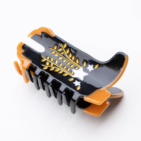 TIPOLOGY Eco Shooting Star Cowboy Boots Hair Claw Clip: Black