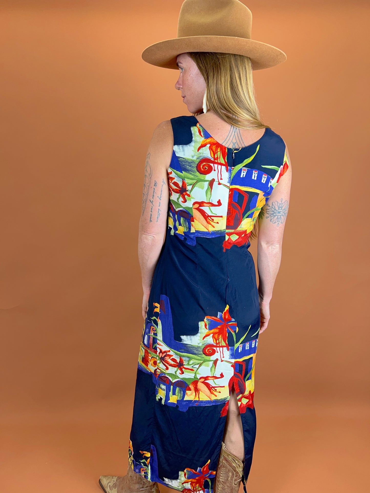 VINTAGE 90's Maxi Dress 10