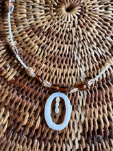 Load image into Gallery viewer, BEADED SUNRAYS Shell, Amber, Freshwater Pearl Necklace