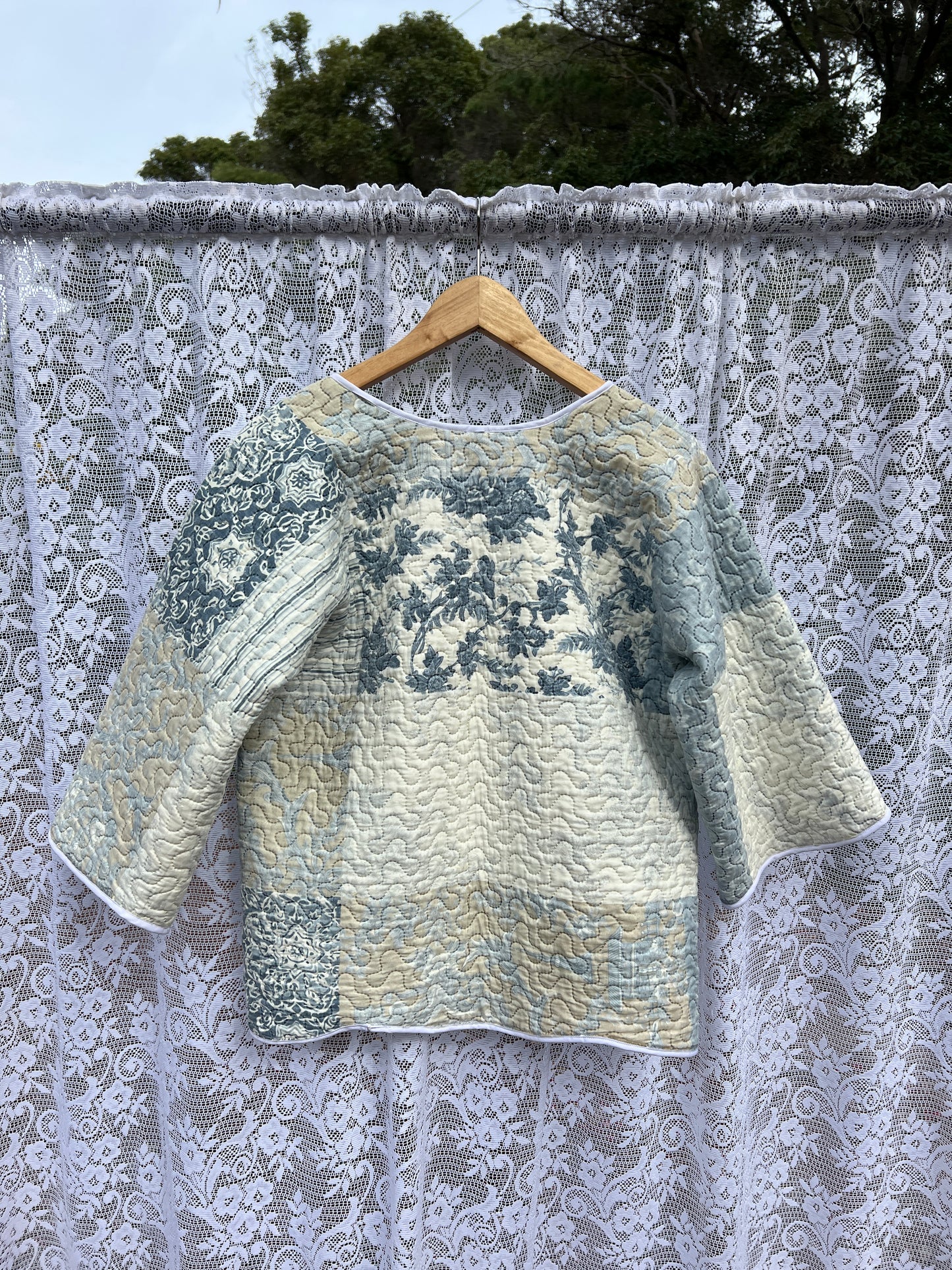 SECOND SHINE SLOW FASHION Up-cycled Quilt Jacket 8-10