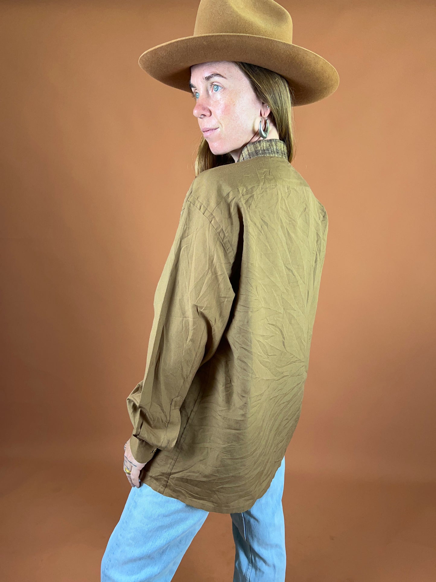 VINTAGE 70's Silk Shirt 14