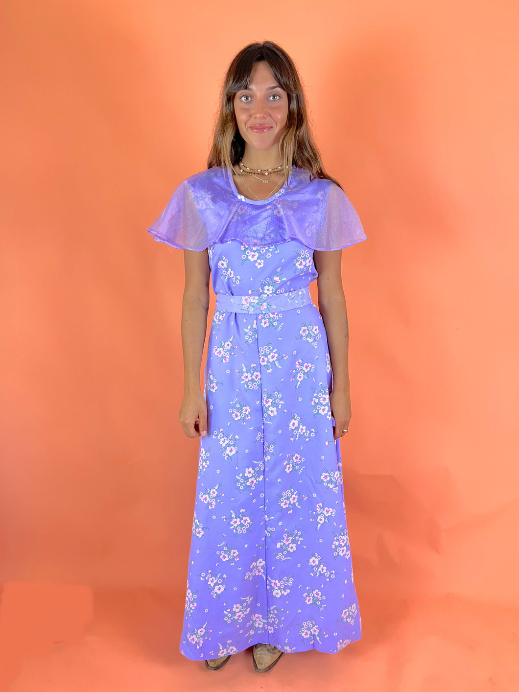 VTG 60's Floral Dress 12