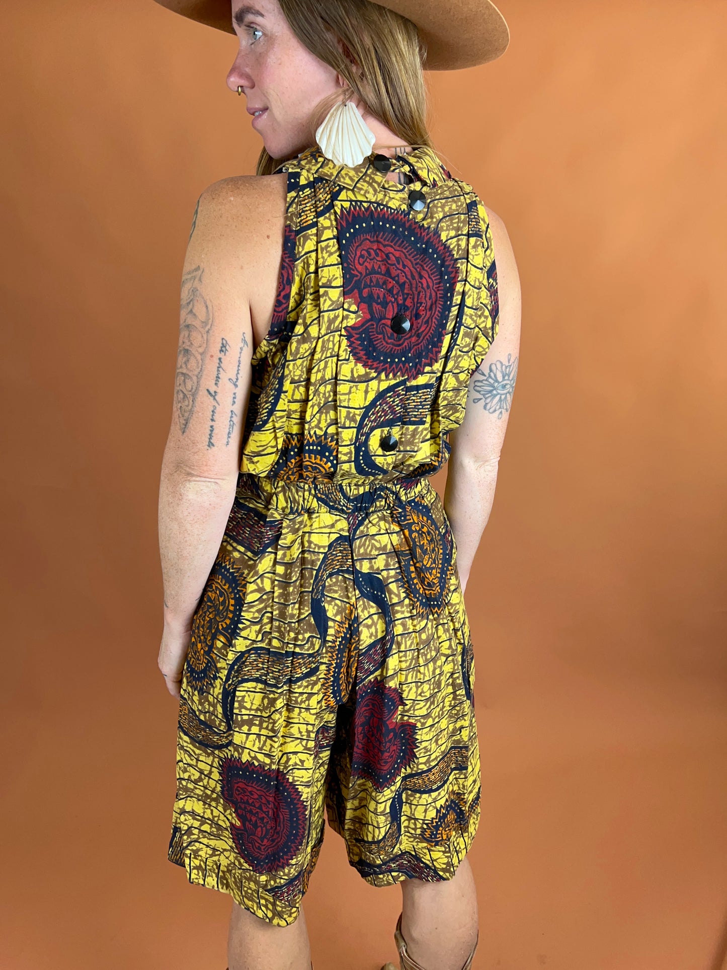 VINTAGE 70’s/80's Cotton Playsuit 8-10