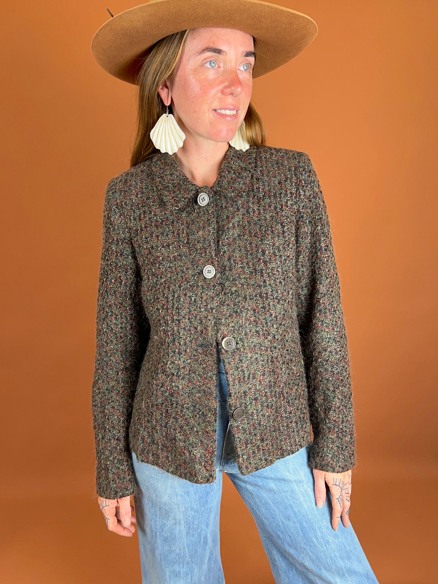 VINTAGE 80's Knit Jacket 10