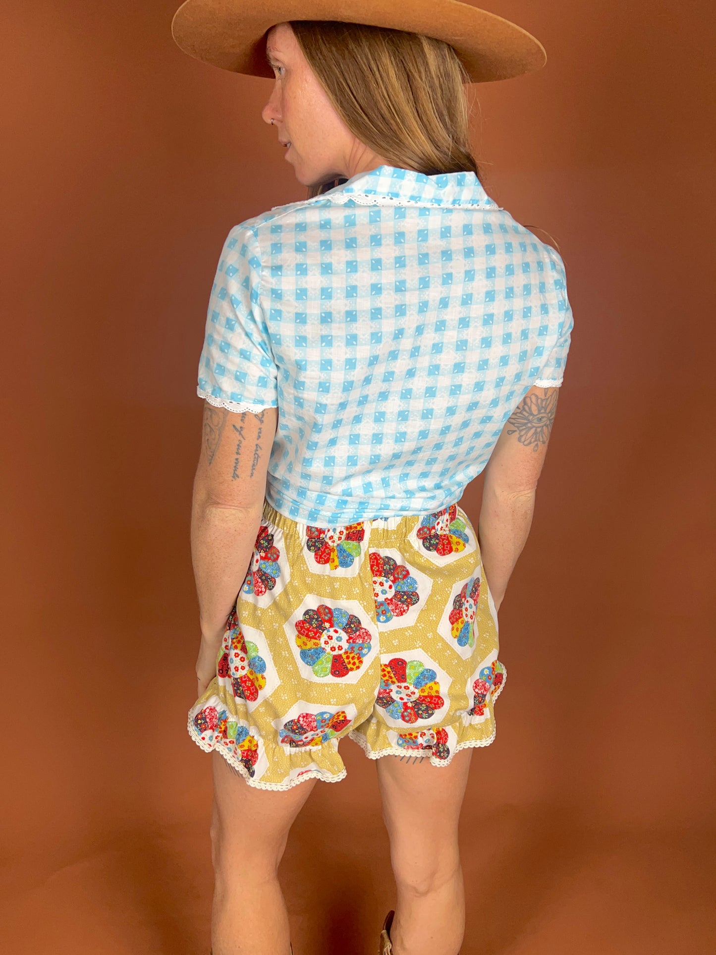 SECOND SHINE SLOW FASHION Up-Cycled Short Bloomers 10-14