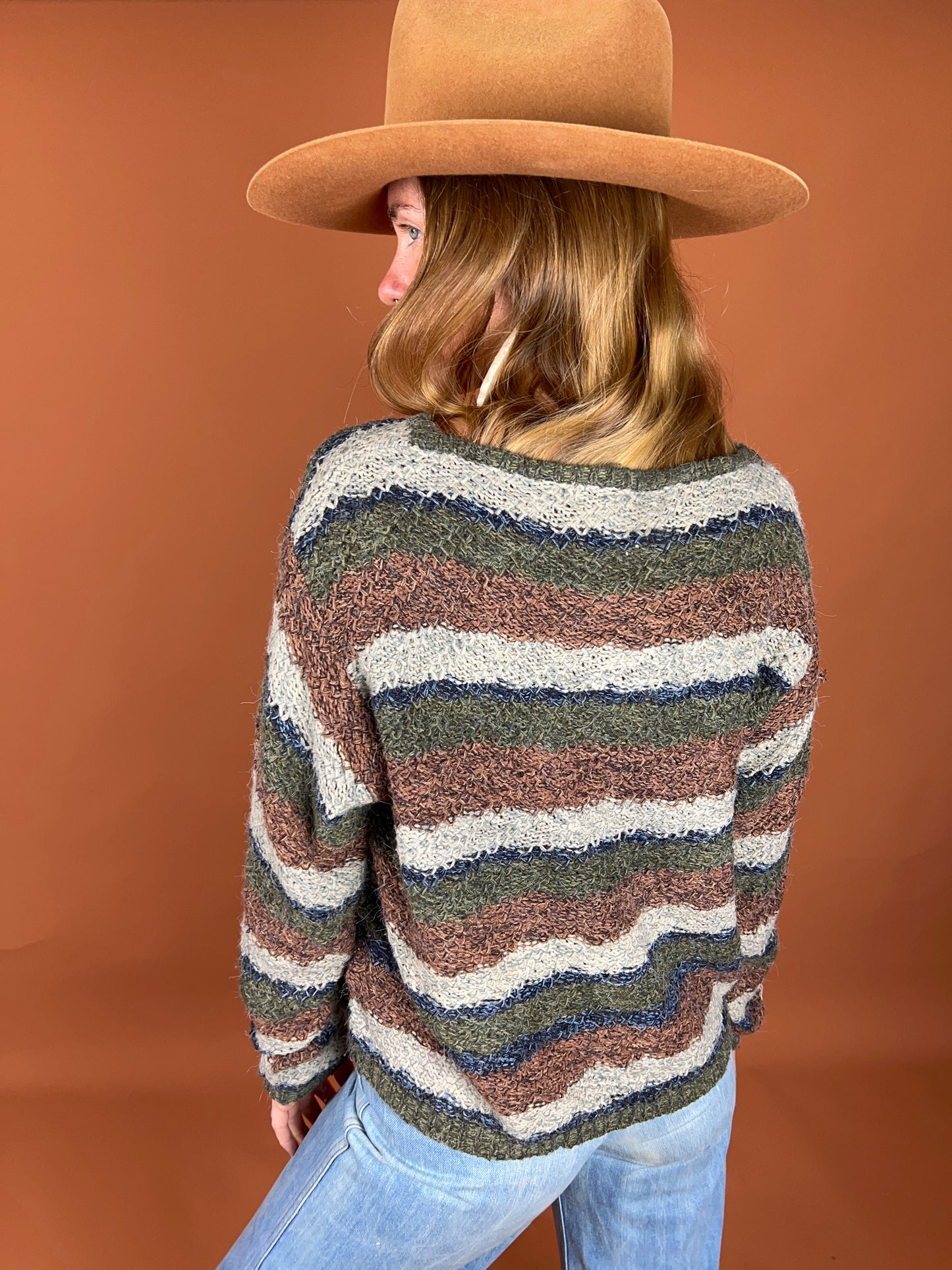VINTAGE 80's Stripe Jumper 12