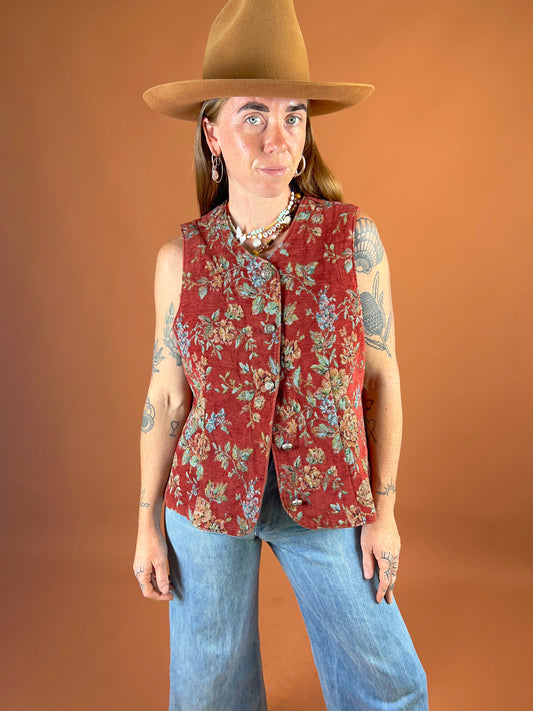 VINTAGE 80’s Brocade Vest 12