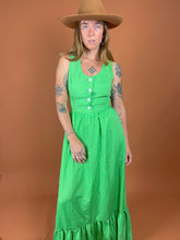 Load image into Gallery viewer, VTG 60&#39;s Polka Dot Maxi Dress 6-8