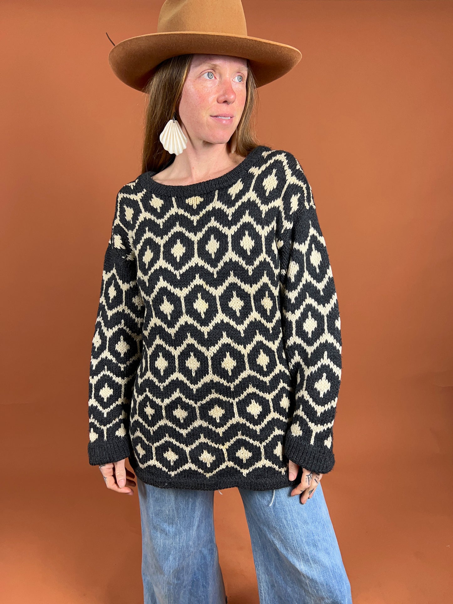 VINTAGE 70's Knit Jumper 14