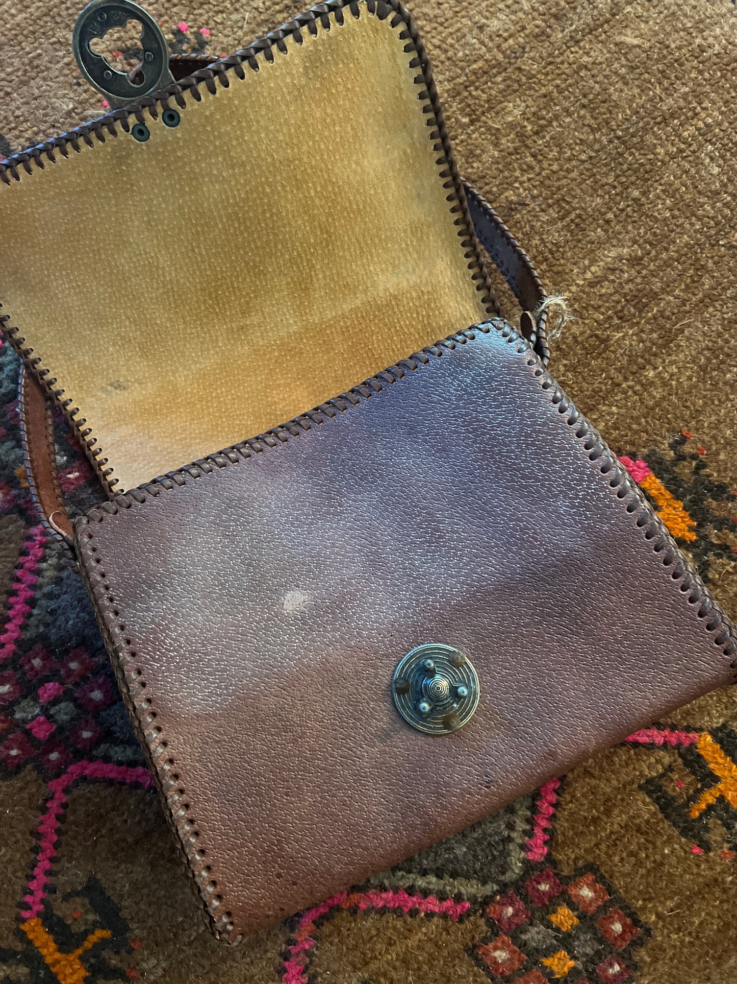 VINTAGE 70's Leather Bag