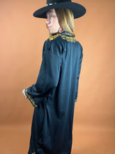 Load image into Gallery viewer, VTG 80’s Embroidered Maxi Dress 12-14