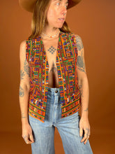 Load image into Gallery viewer, VTG 70&#39;s/80&#39;s Cotton Embroidered Vest 10