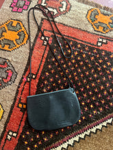 Load image into Gallery viewer, VTG 70&#39;s Black Lizard Leather Small Bag