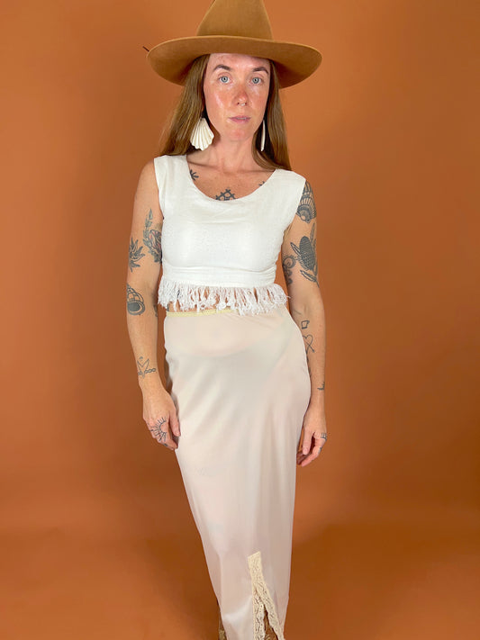 VINTAGE 70's Slip Skirt 8-10