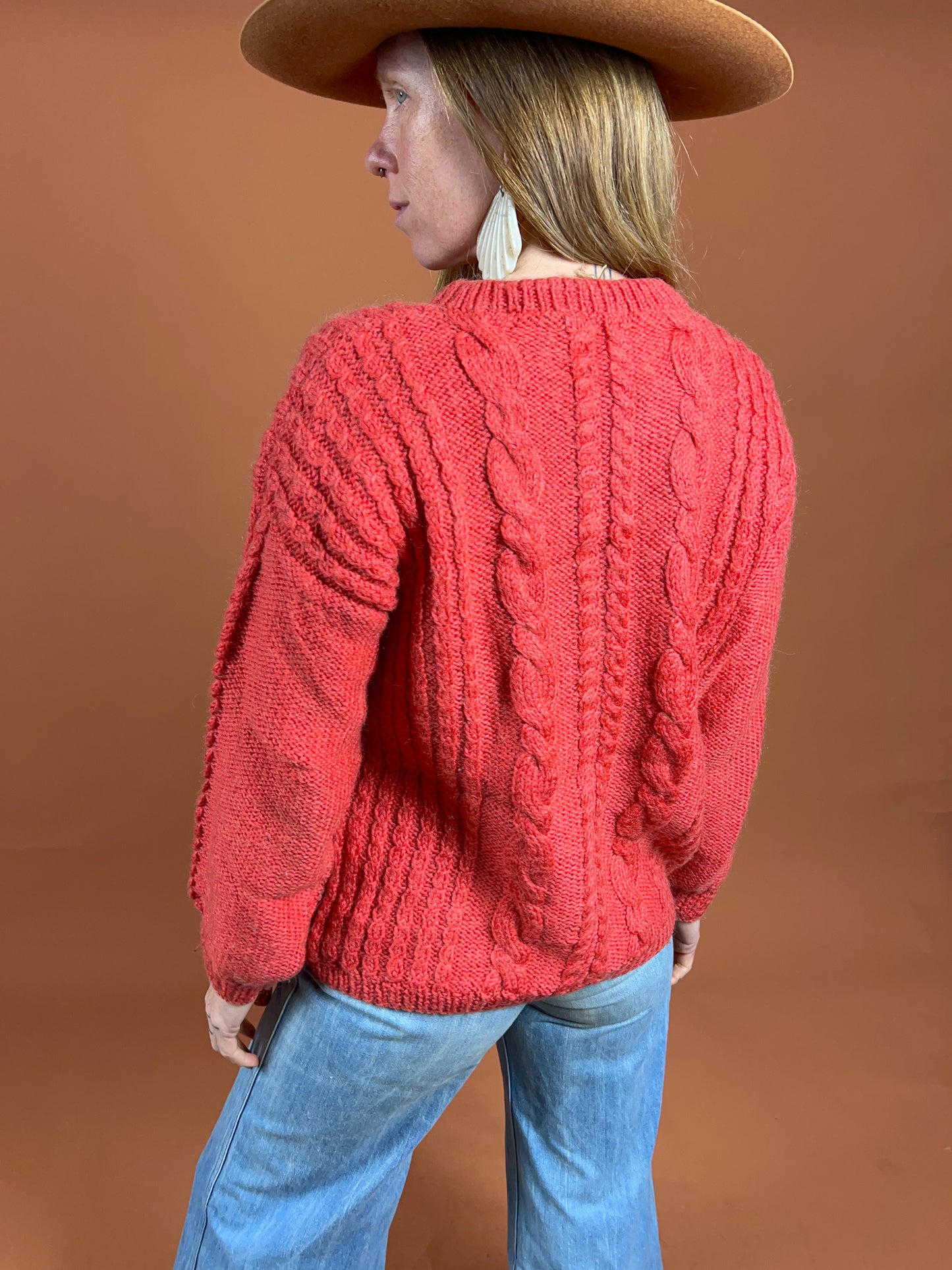 VINTAGE 70's Irish Knit Jumper 10-12