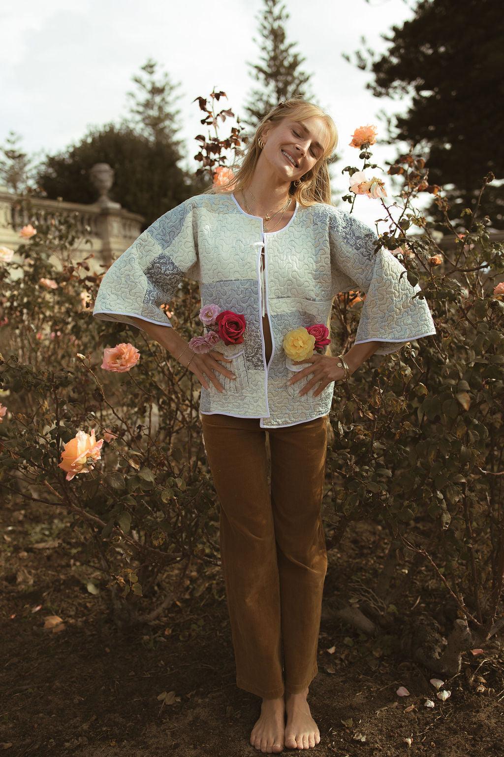 SECOND SHINE SLOW FASHION Up-cycled Quilt Jacket 8-10