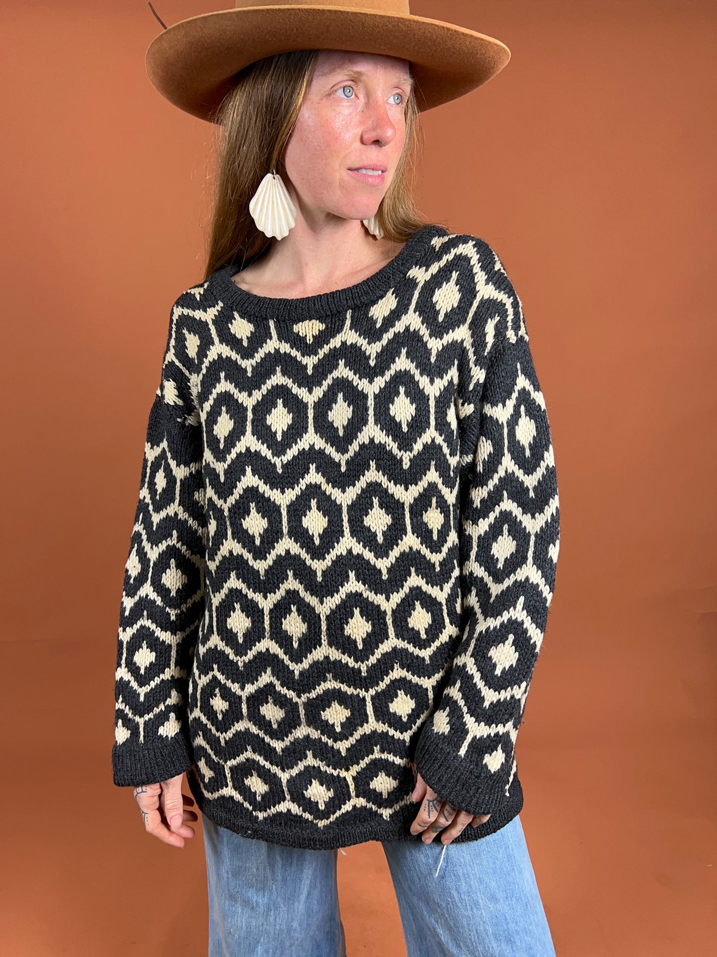 VINTAGE 70's Knit Jumper 14