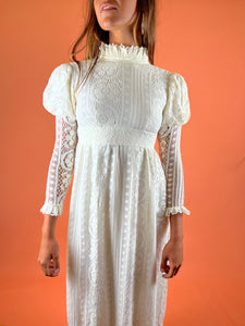 VTG Cotton Lace Dress 6