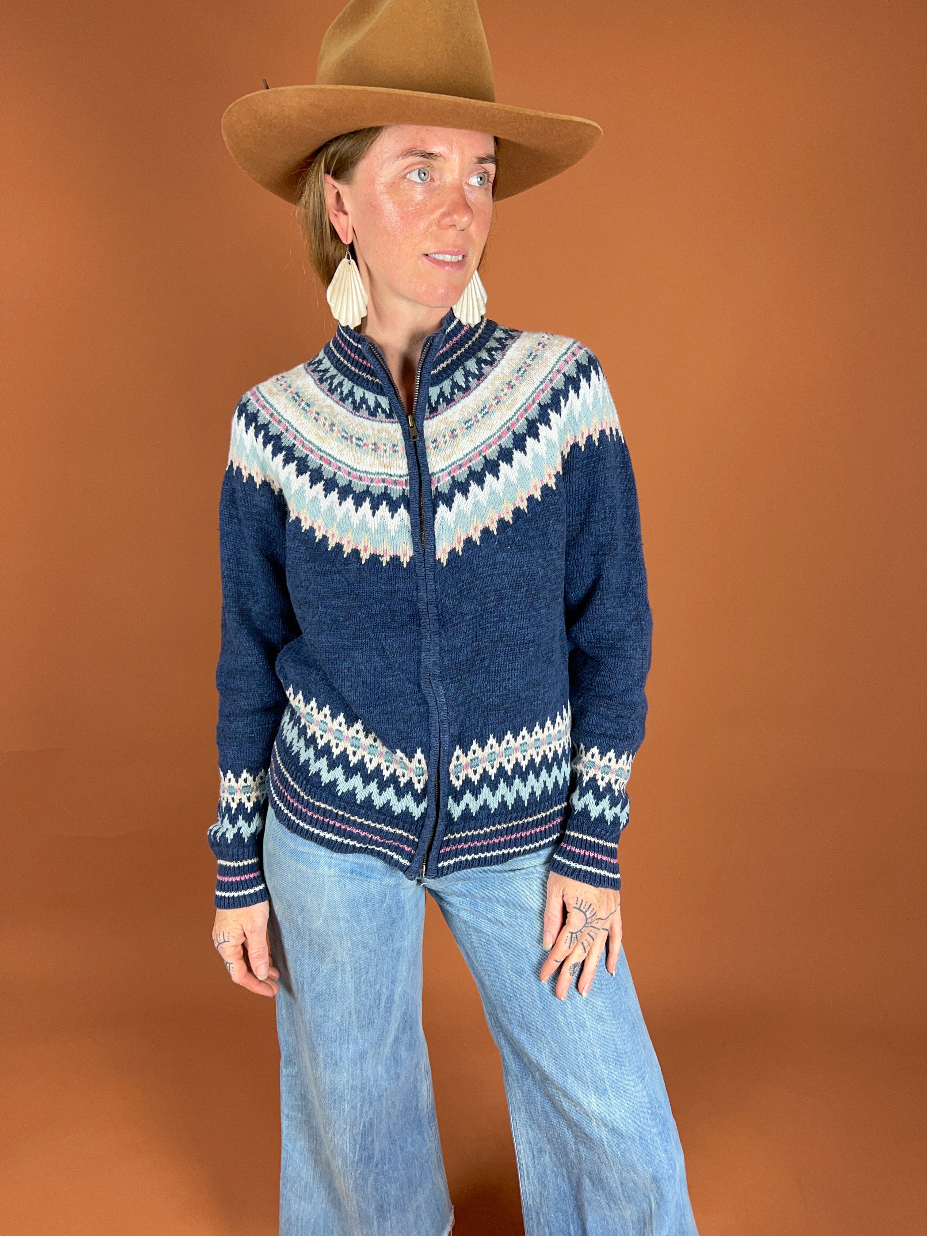 Vintage 80's Knit Cardigan 10 – Sunflower Seed Vintage