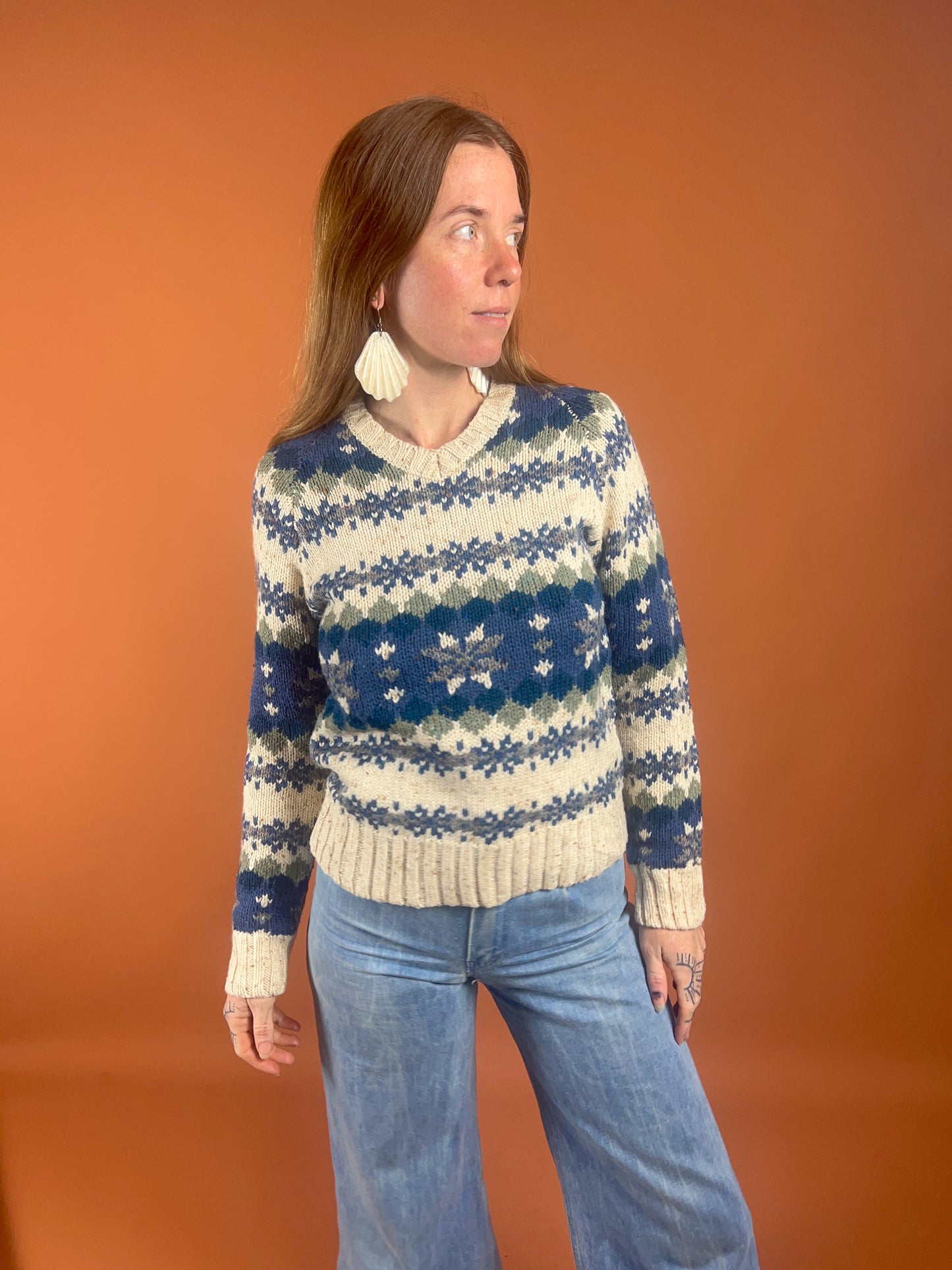 VTG 80’s Cotton Knit Jumper 8-10