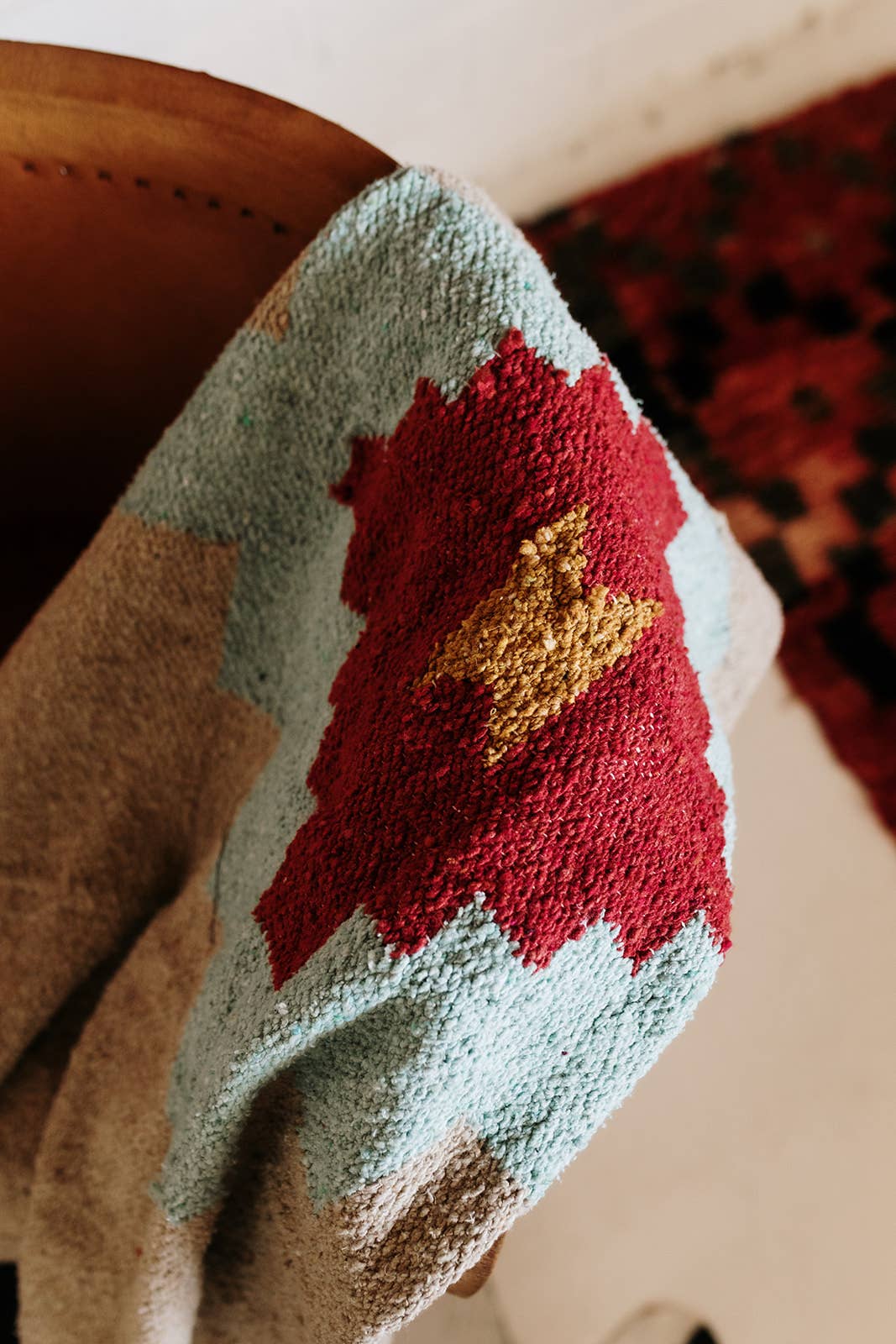 TRIBE & TRUE Taos Two (Mesa- Aqua) Handwoven Blanket