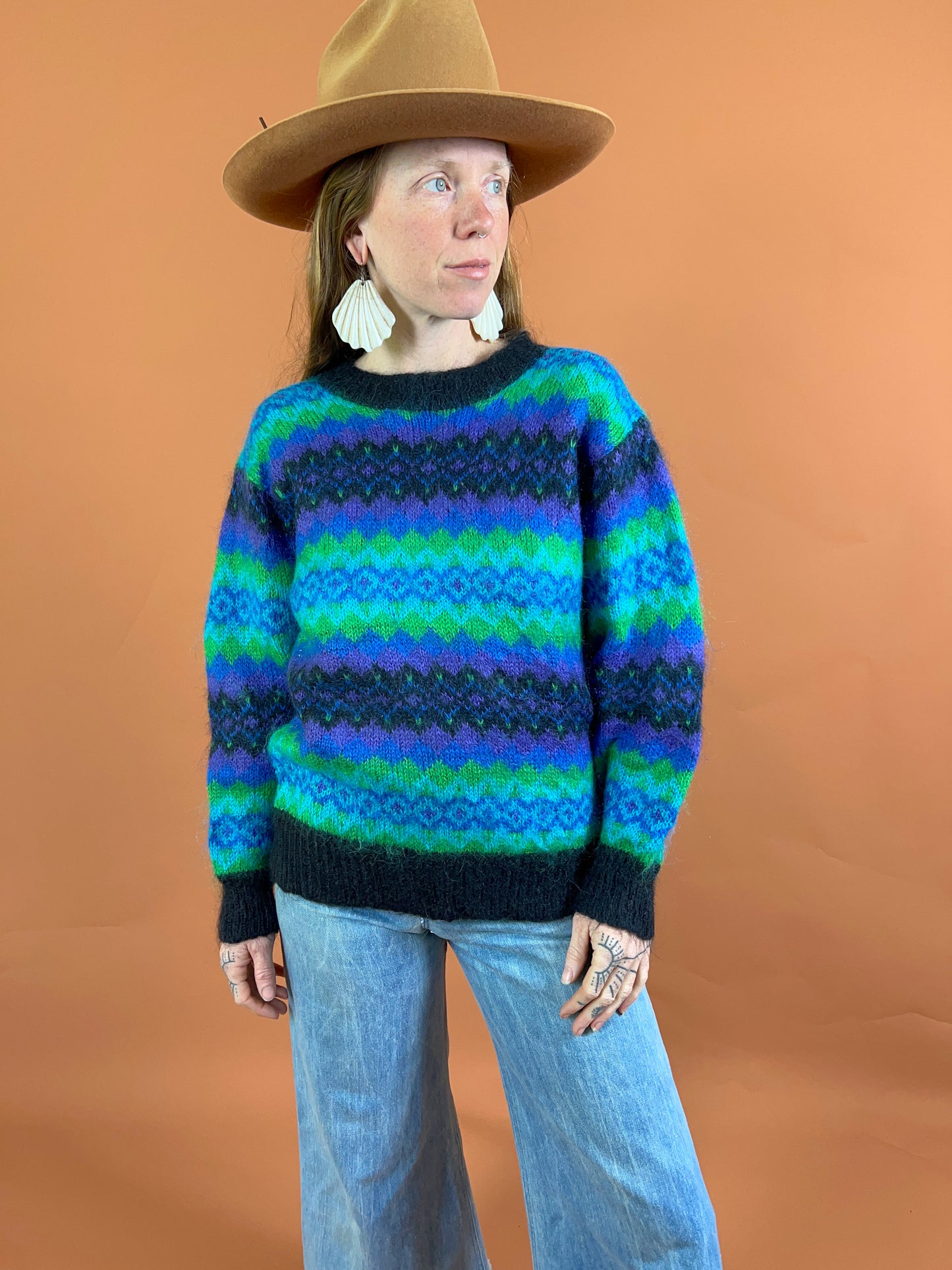VINTAGE 80's Knit Jumper 10-12
