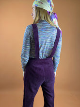 Load image into Gallery viewer, VTG 80&#39;s Plum Corduroy Overalls