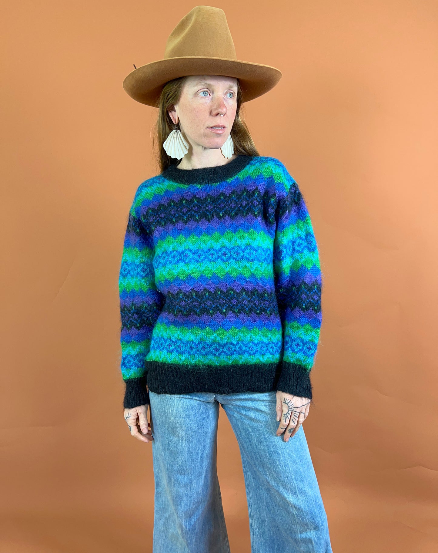 VINTAGE 80's Knit Jumper 10-12