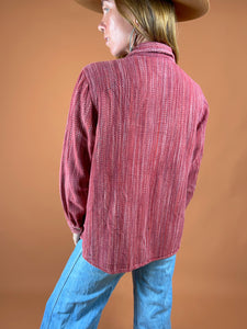 VTG 80'S/90'S Woven Cotton Shirt 8-10