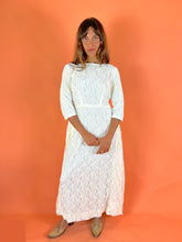 Load image into Gallery viewer, VTG 70&#39;s Lace Dress 10-12
