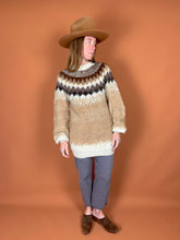 Load image into Gallery viewer, VTG 70&#39;s Handmade Knit Mohair Wool Scandinavian Jumper 10-12